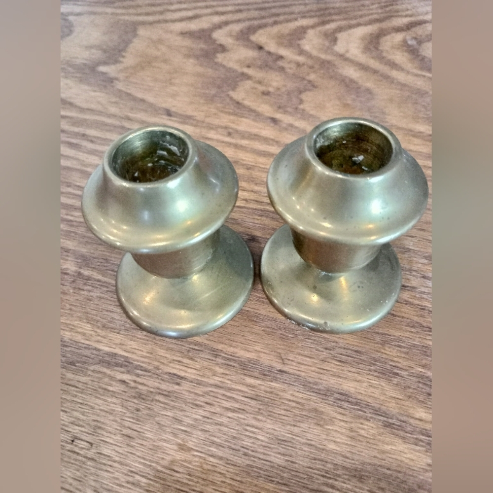 Elegant Brass Candle Holders set of 2